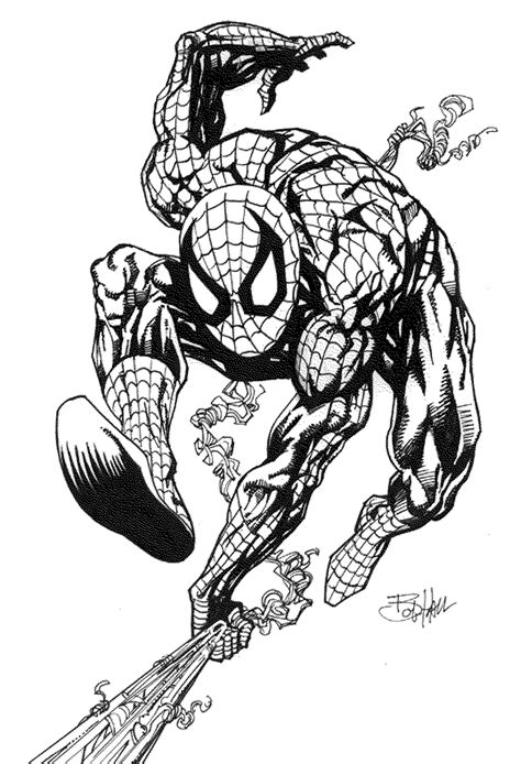 black spider man coloring pages