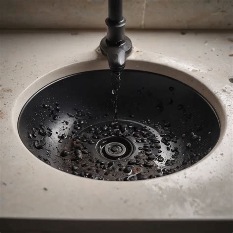 black stuff in sink drain