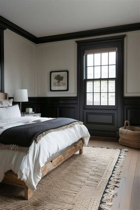 black trim bedroom