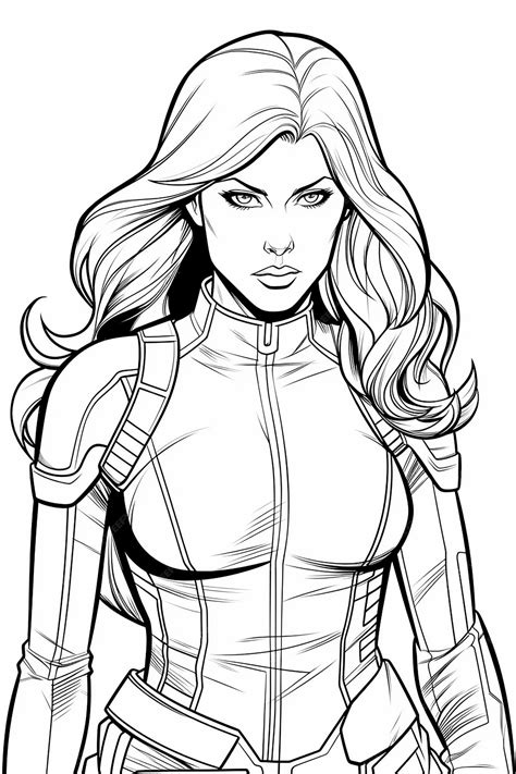 black widow coloring pages