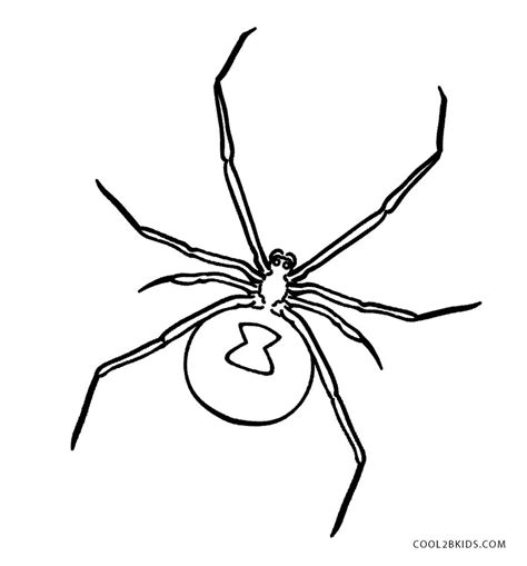 black widow spider coloring pages