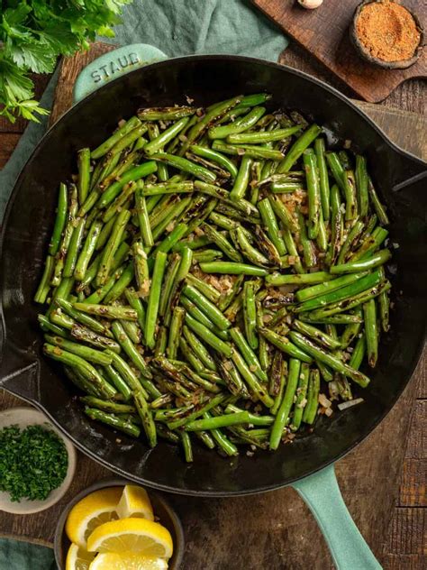 blackened green beans