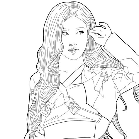 blackpink coloring pages jisoo