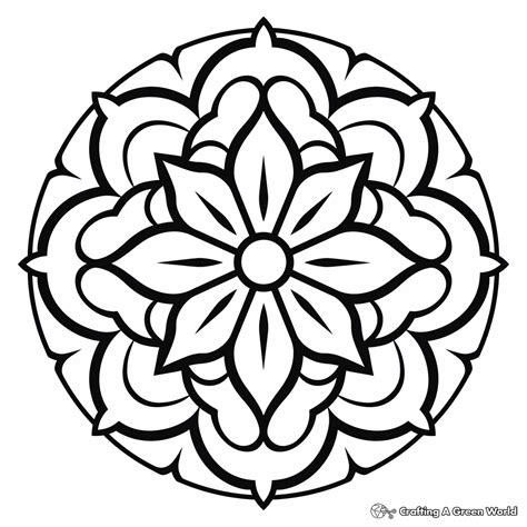 blank mandala coloring pages