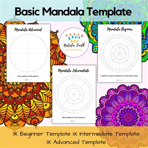 blank mandala template printable pdf