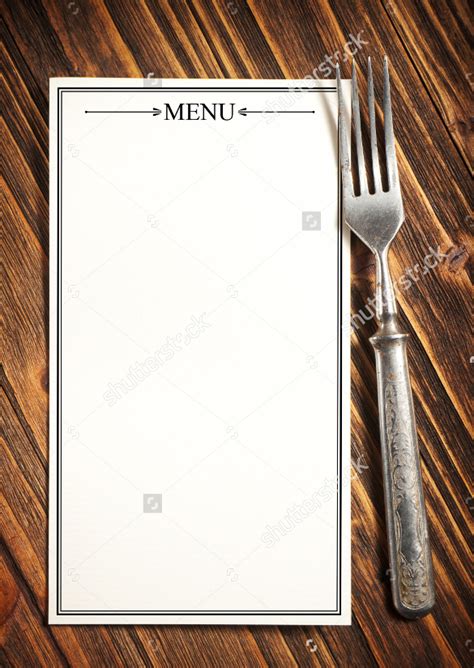 Blank Menu Template