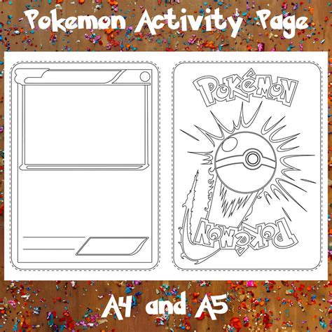 blank pokemon card coloring pages