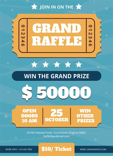 Blank Raffle Flyer Template