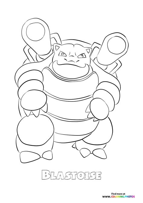 blastoise coloring pages