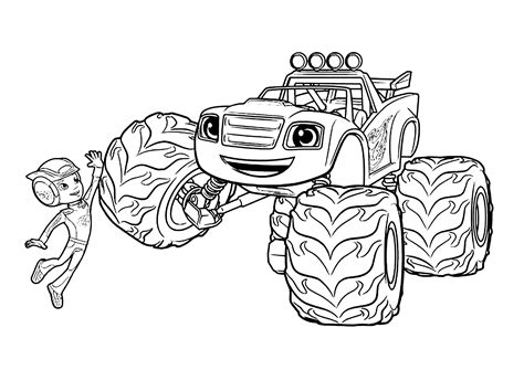 blaze coloring pages pdf