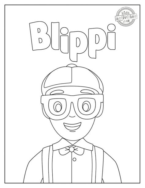 blippi and meekah coloring pages