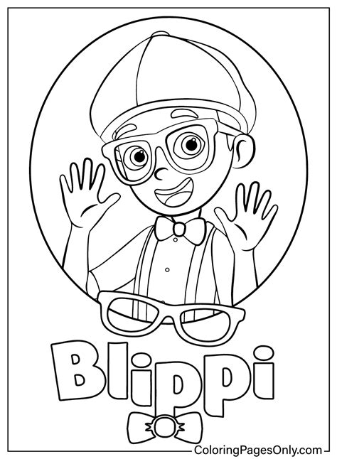 blippi coloring sheet