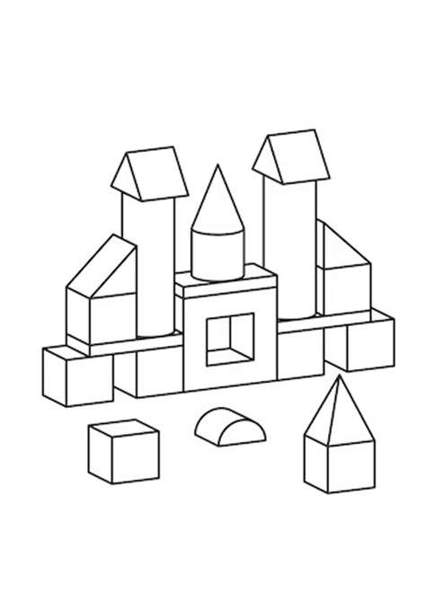 blocks coloring pages