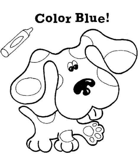blue's clues coloring pages