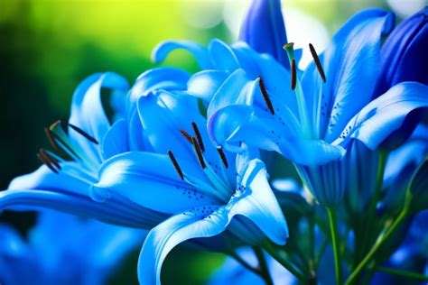 blue lilies