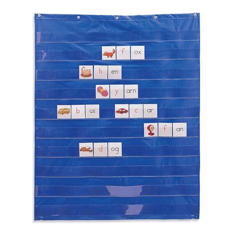 Blue Pocket Chart
