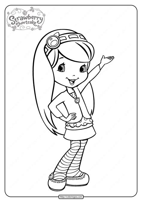 blueberry muffin strawberry shortcake coloring pages