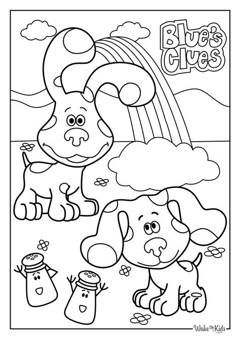 blues clues coloring pages pdf