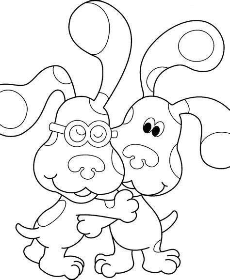 blues clues free coloring pages