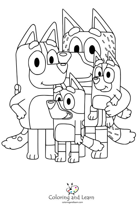 bluey pictures to colour