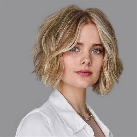 blunt cut bob with waves