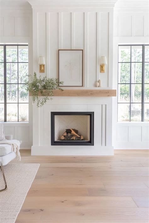 board and batten fireplace