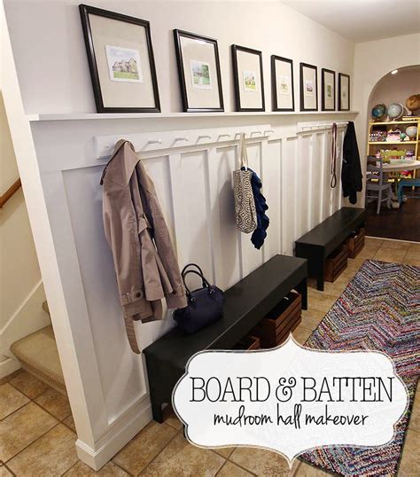 board and batten mudroom