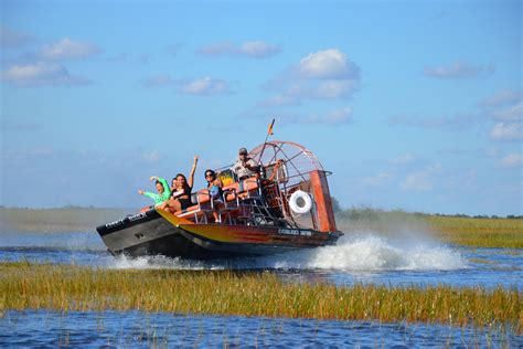 Boat in The Everglades in Florida
