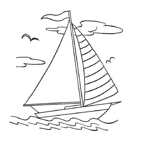 boat colouring pages