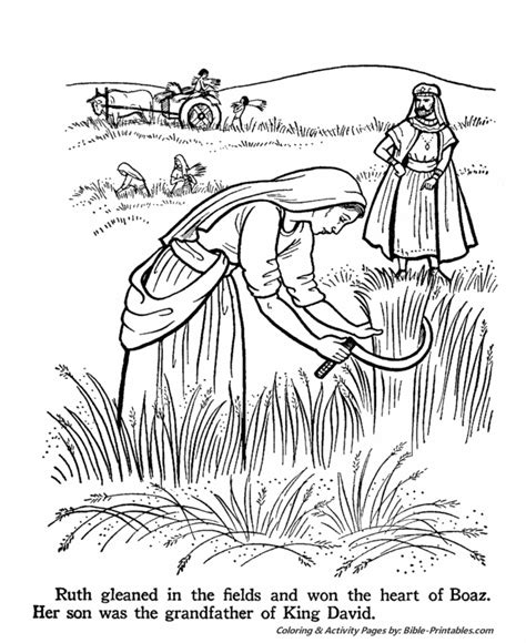 boaz and ruth coloring pages