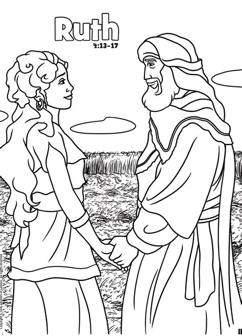 boaz and ruth coloring pages