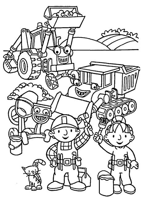 bob builder coloring pages