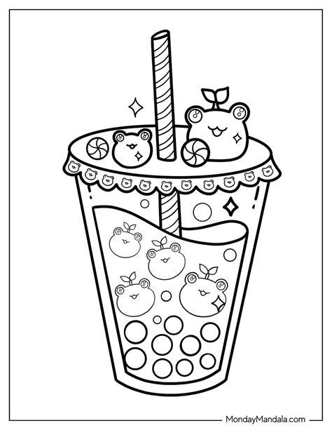 boba colouring pages