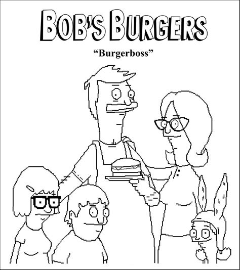 bobs burgers coloring pages