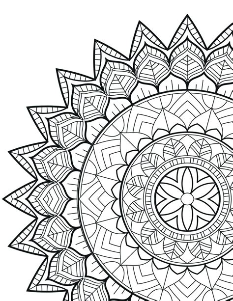 bohemian mandala coloring pages