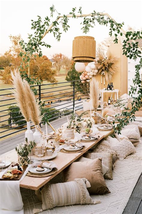 boho table set up