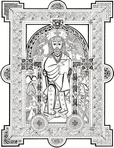 book of kells coloring pages