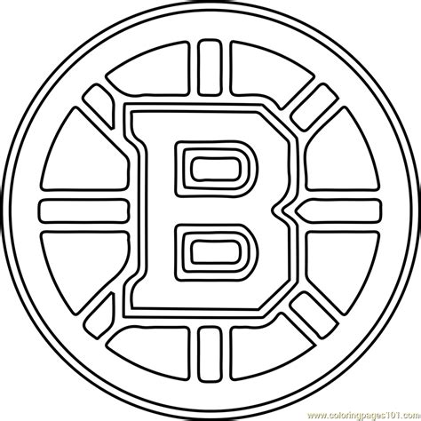 boston bruins coloring pages