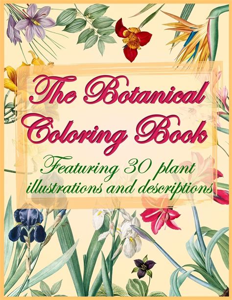 botanical coloring books for adults