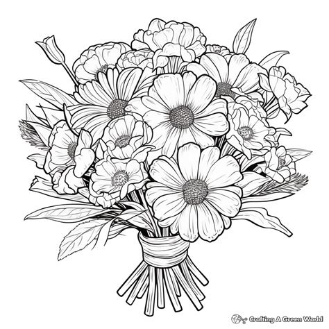 bouquet coloring