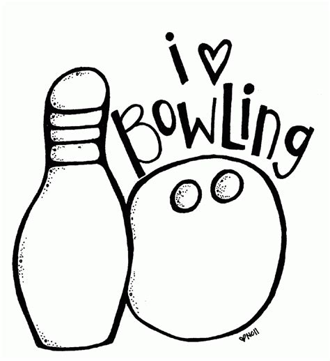 bowling coloring sheets