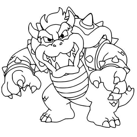 bowser coloring page