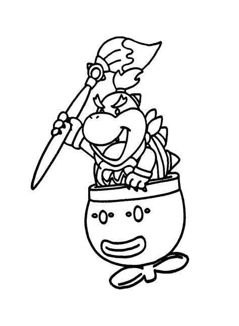 bowser jr coloring pages