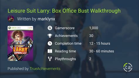 Box Office Bust Walkthrough