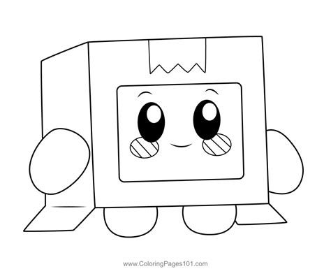 boxy lankybox coloring pages