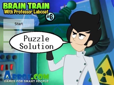 Brain Train With Professor Labcoat Walkthrough