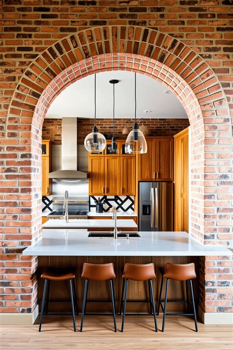 brick arch kitchen