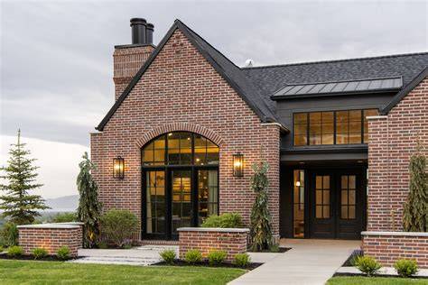brick house black windows