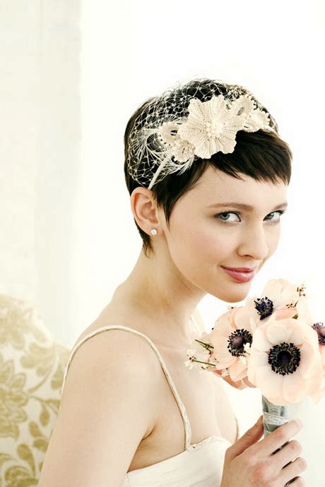 bridal headpieces for short hair