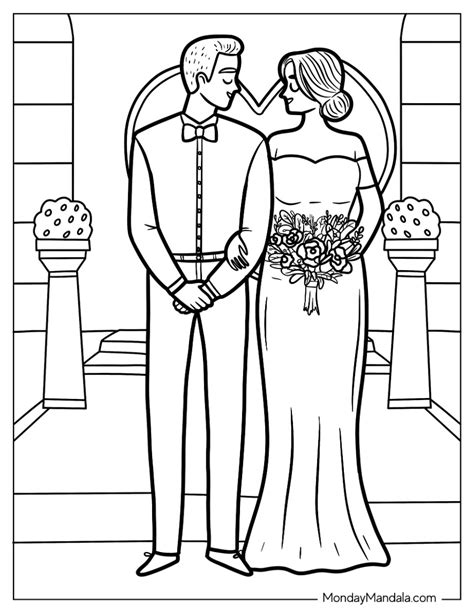 bride coloring pages